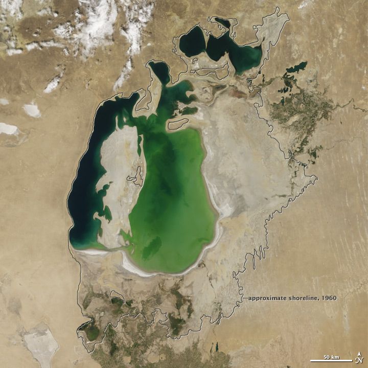 El lago Aral se ha convertido en un desierto: así es como el hombre destruye el medio ambiente.