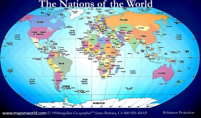 Mapa del mundo virtual: hemisferios, continentes y curiosidades