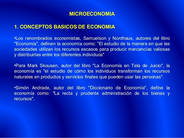 Microeconomía: definición y conceptos fundamentales
